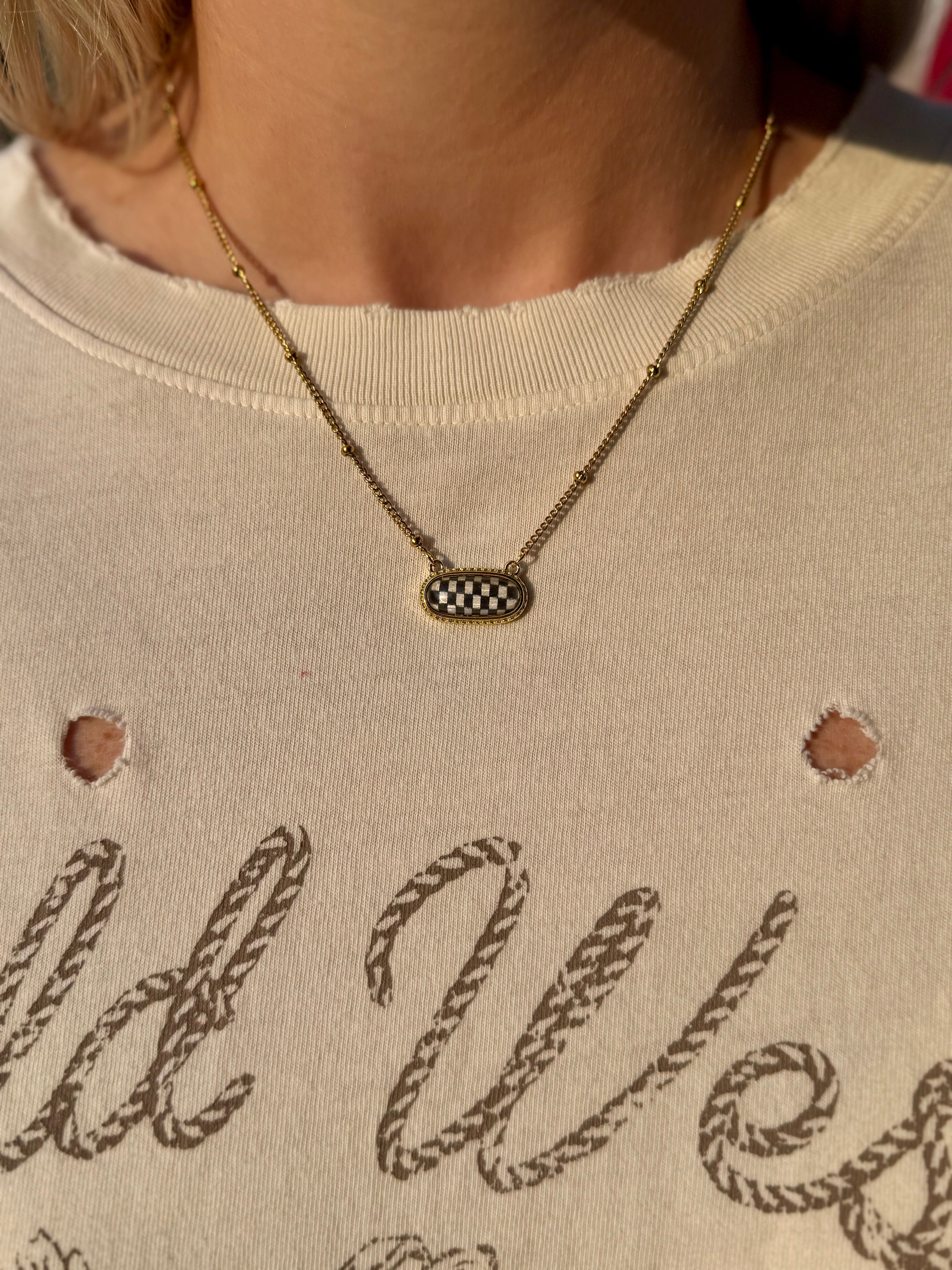 Check Necklace